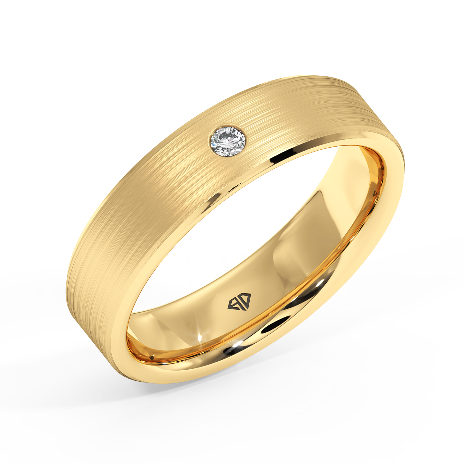 9K Yellow Gold Raleigh's Diamond Wedding Band
