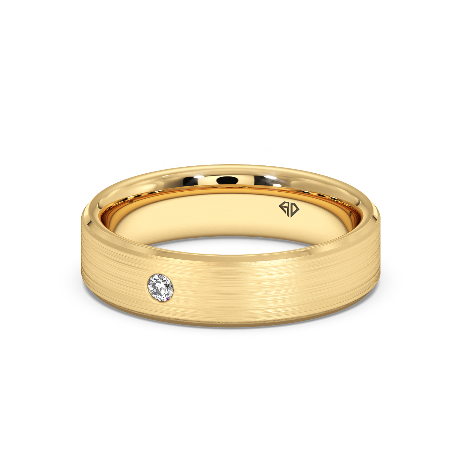 9K Yellow Gold Raleigh's Diamond Wedding Band