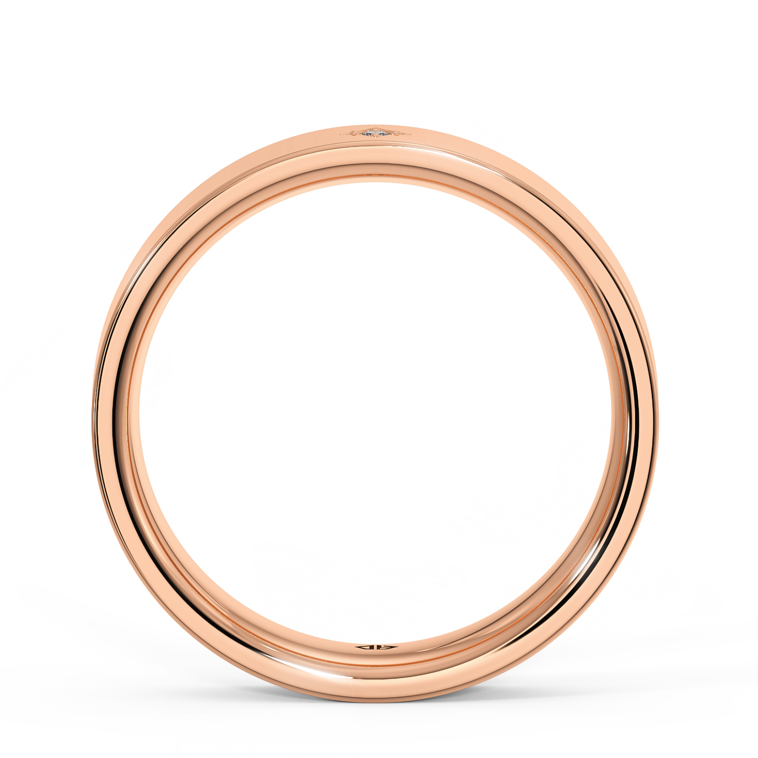 9K Rose Gold Balthazar Diamond Wedding Band