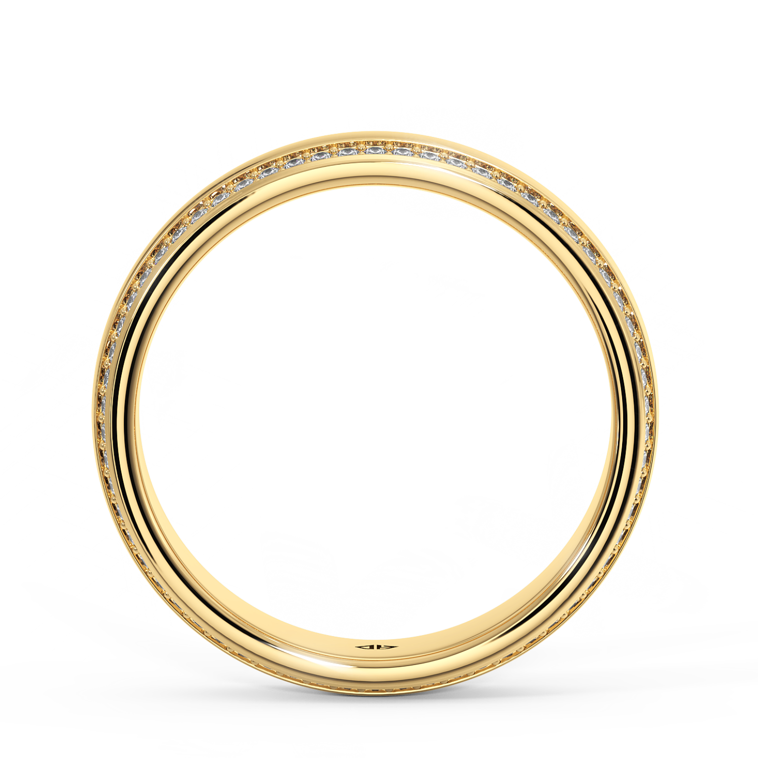 9K Yellow Gold Hercules Diamond Wedding Band