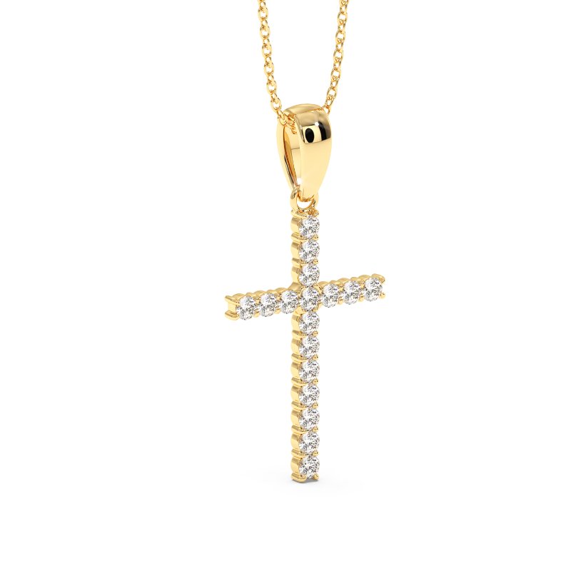 18K Yellow Gold Mary Pendant