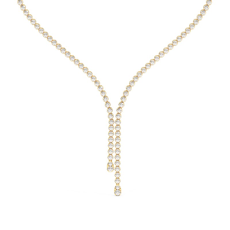 18K White Gold Amor Necklace
