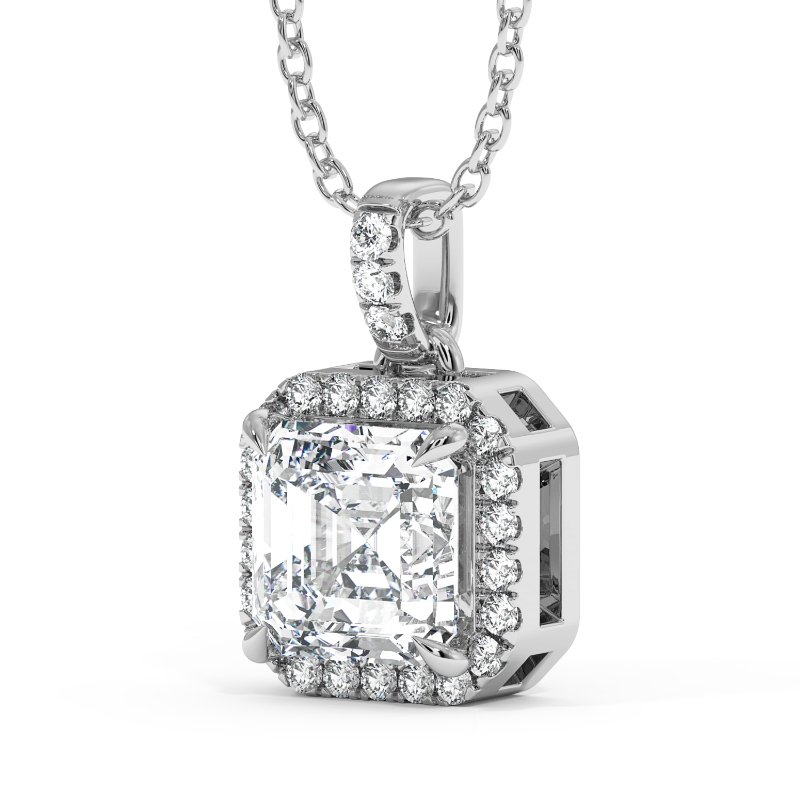 18K White Gold Ashley Pendant