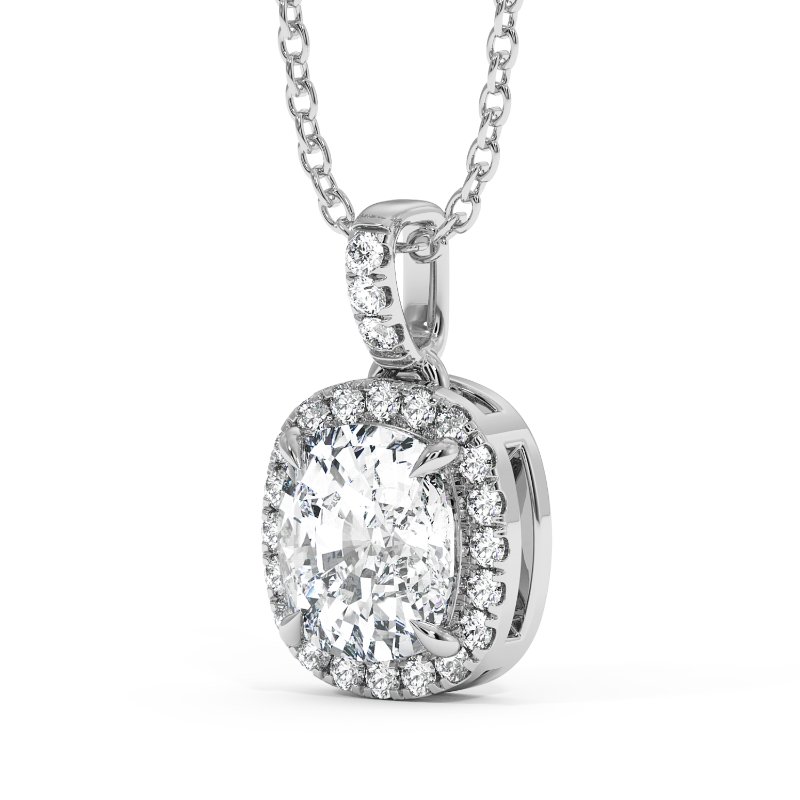 18K White Gold Ashley Pendant