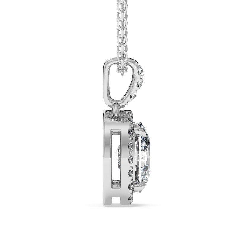 18K White Gold Ashley Pendant