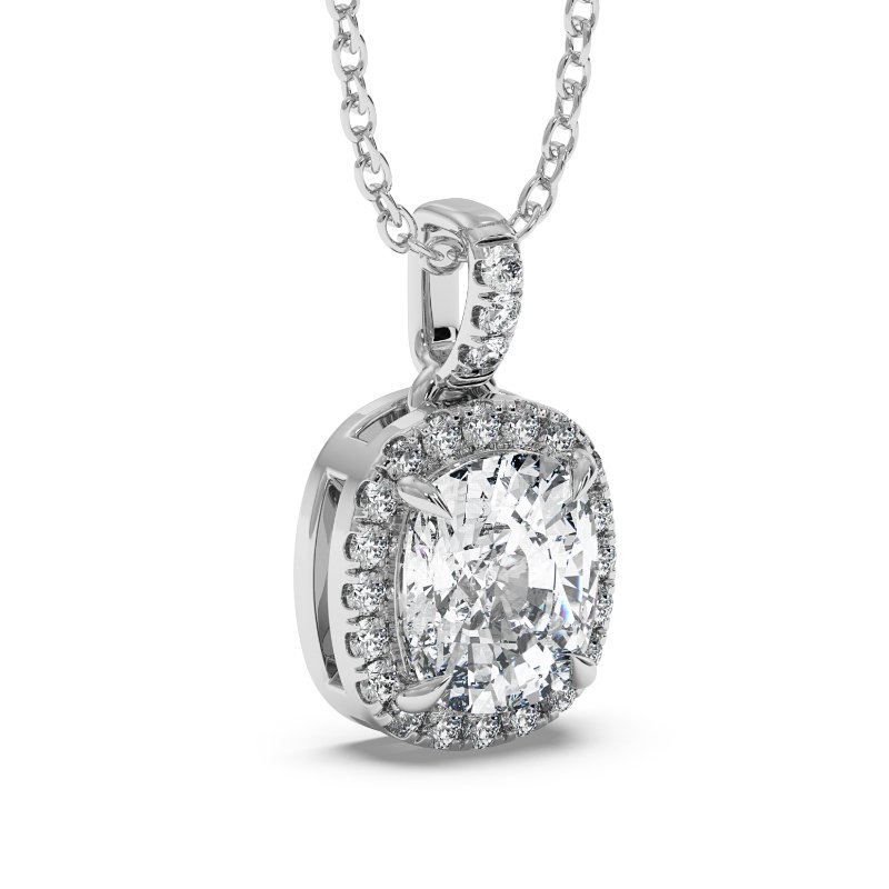 18K White Gold Ashley Pendant