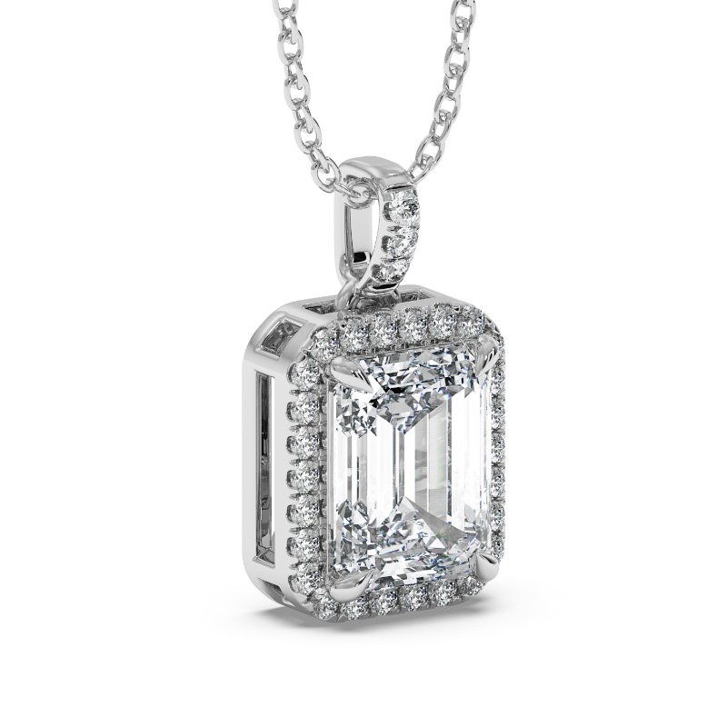 18K White Gold Ashley Pendant