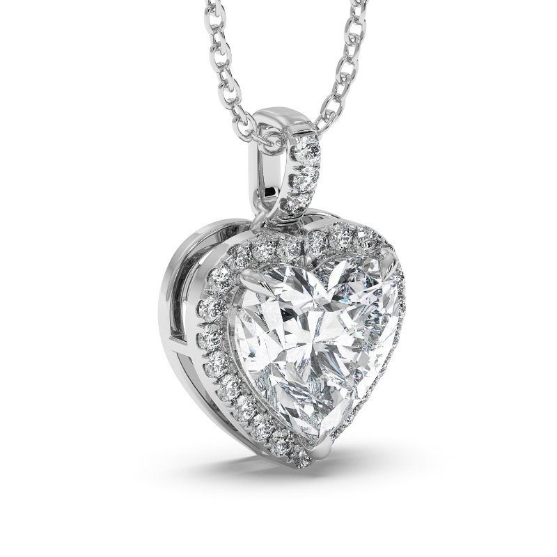 18K White Gold Ashley Pendant