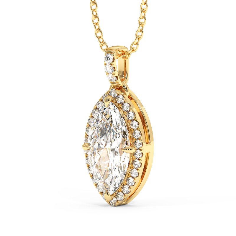 18K Yellow Gold Ashley Pendant