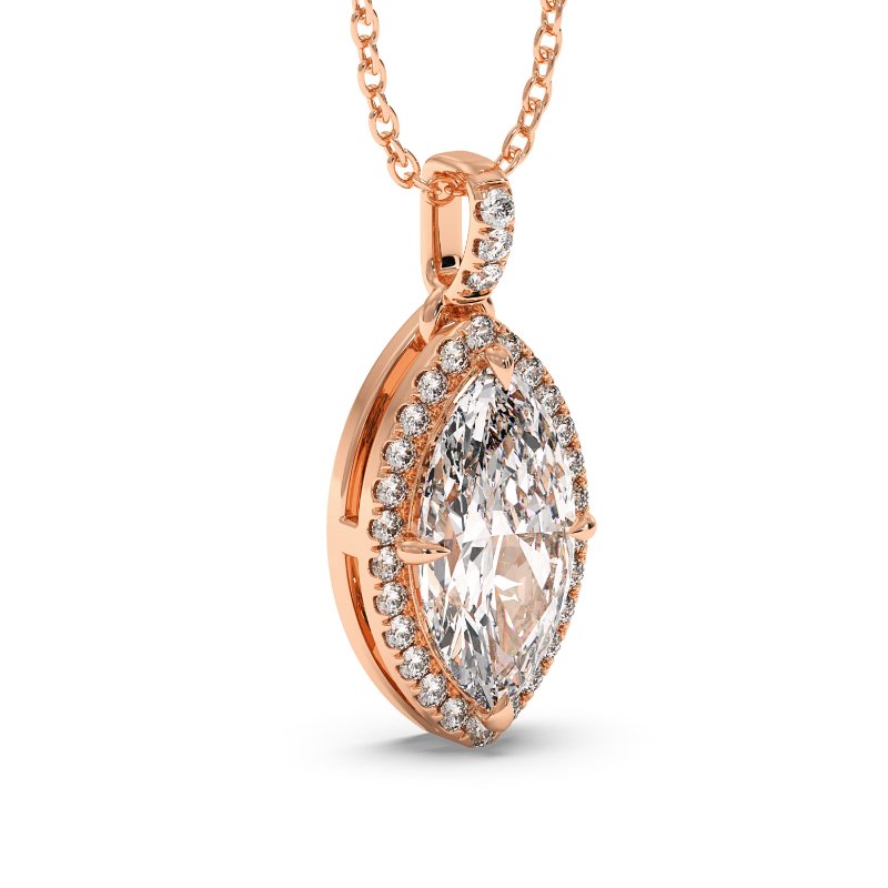 18K Rose Gold Ashley Pendant