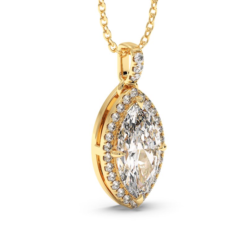 18K Yellow Gold Ashley Pendant