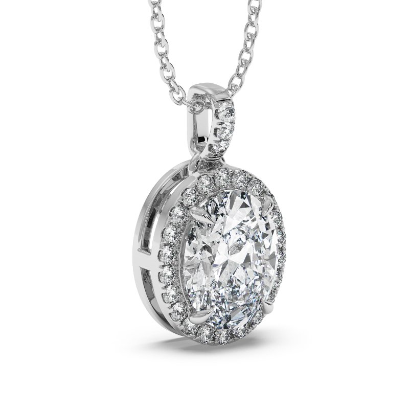 18K White Gold Ashley Pendant