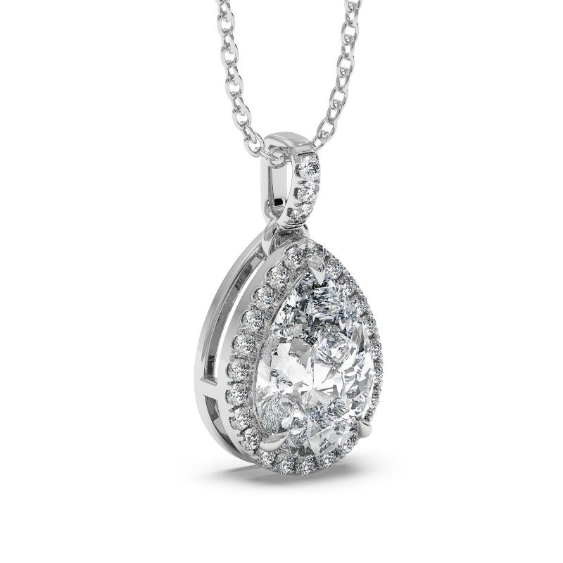 18K White Gold Ashley Pendant