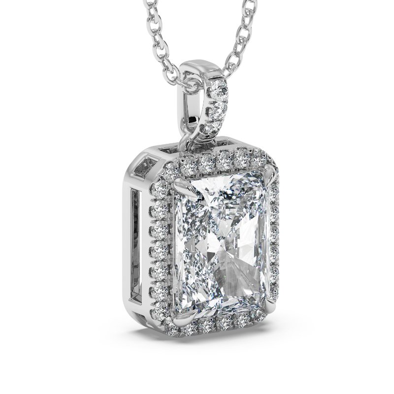 18K White Gold Ashley Pendant