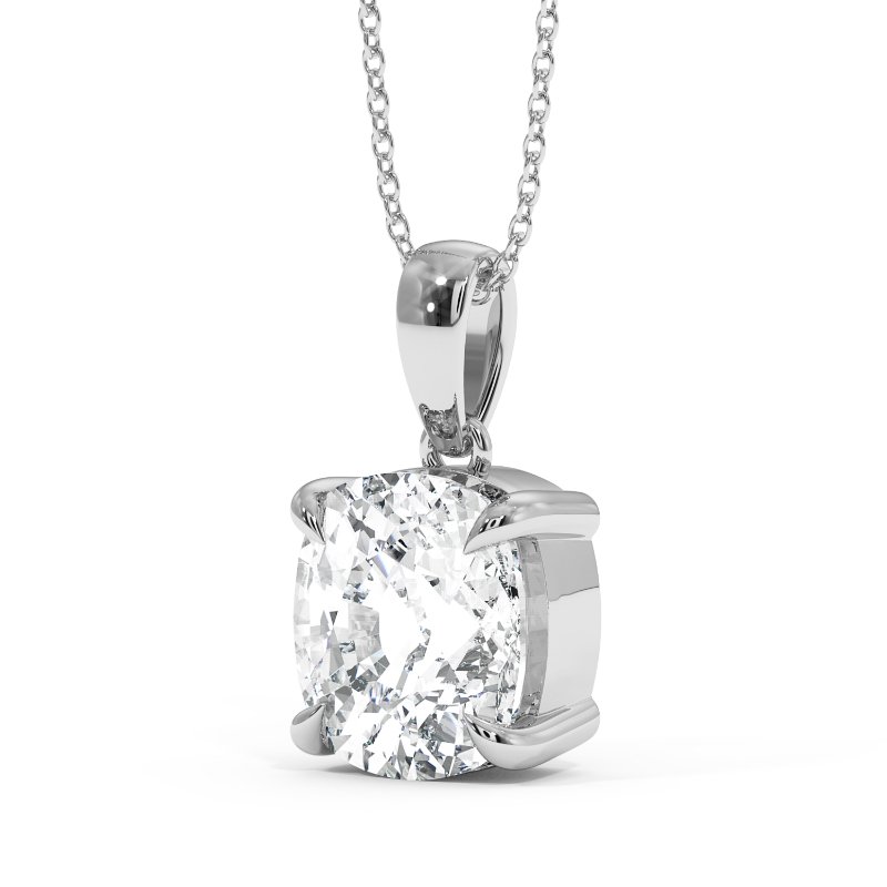18K White Gold Georgia Pendant