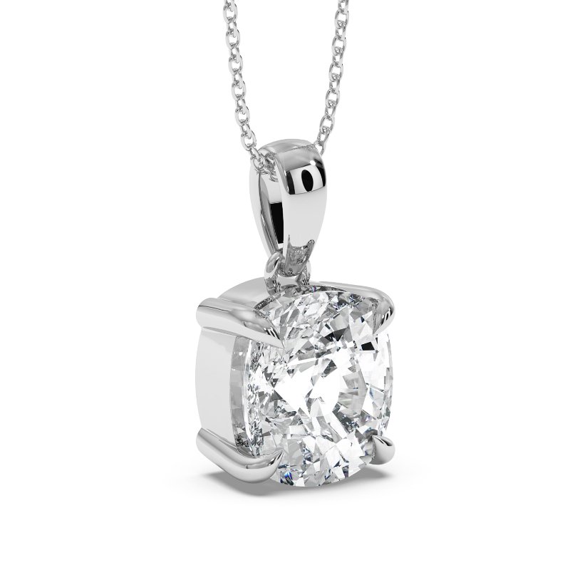 18K White Gold Georgia Pendant