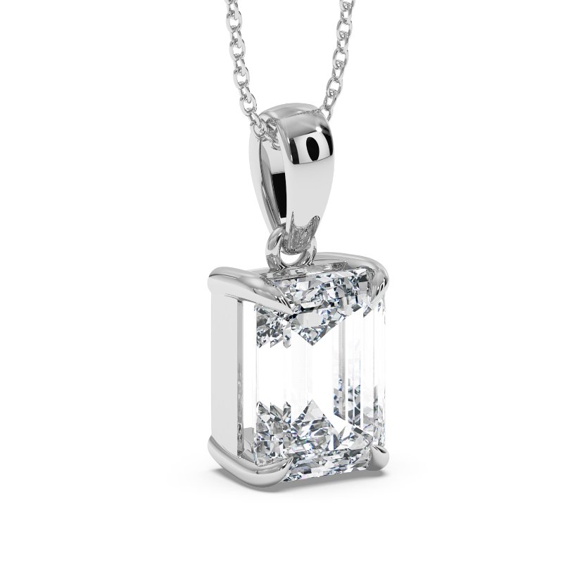 18K White Gold Georgia Pendant