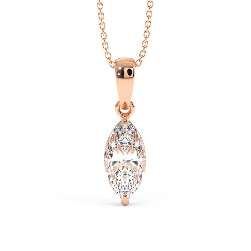 18K White Gold Georgia Pendant