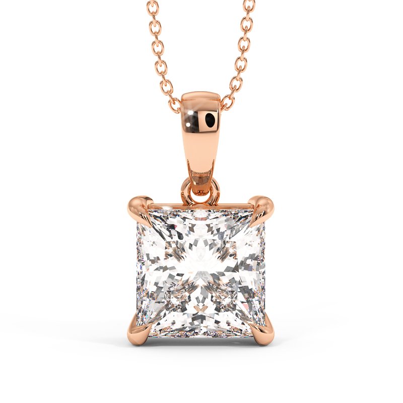 18K White Gold Georgia Pendant