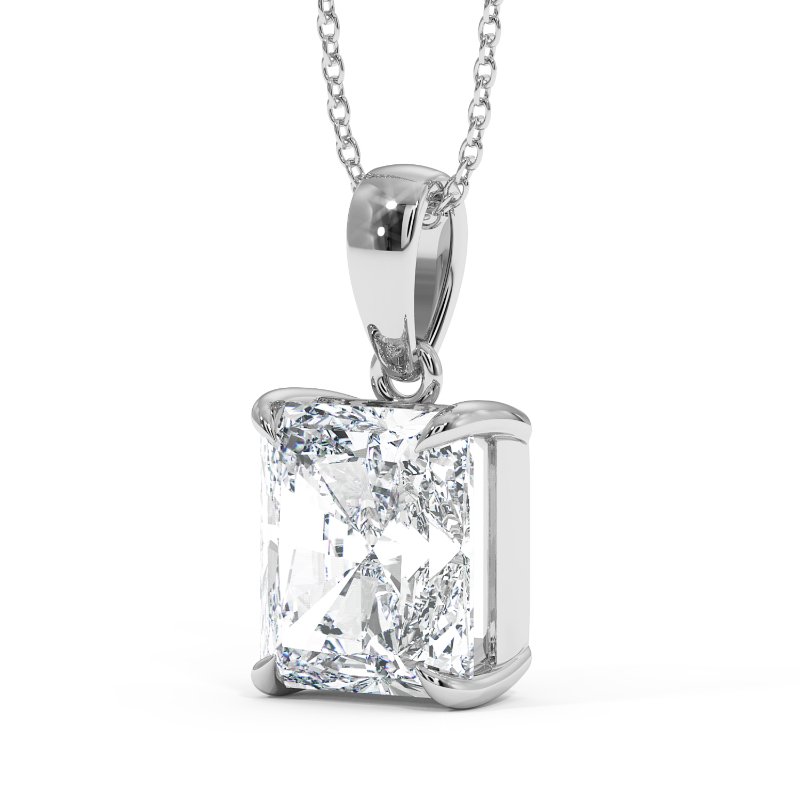18K White Gold Georgia Pendant