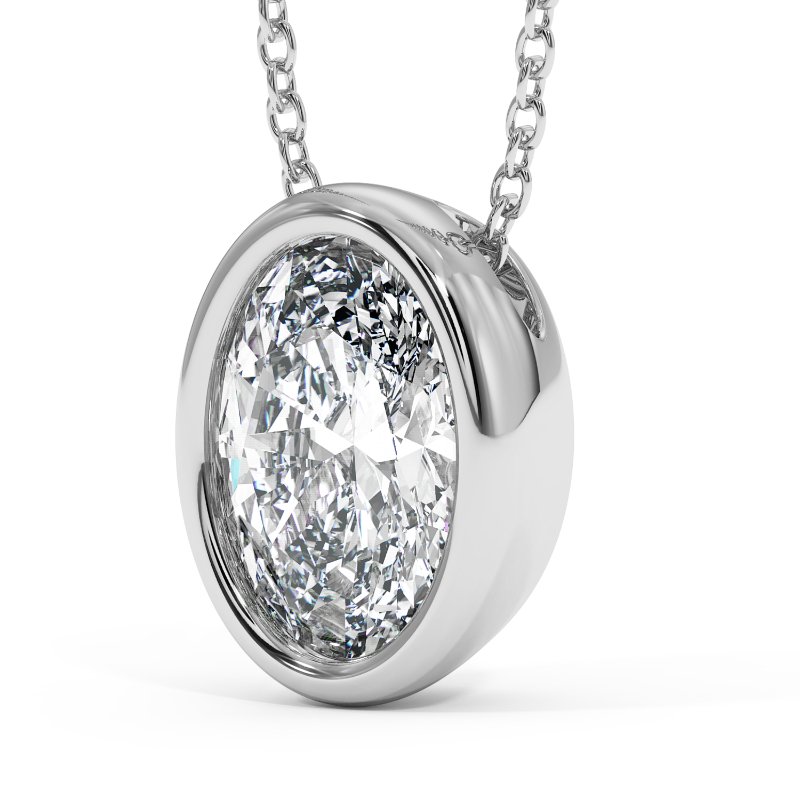 18K White Gold Sabrina Necklace