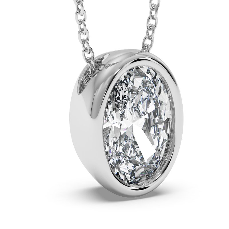 18K White Gold Sabrina Necklace
