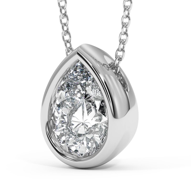 18K White Gold Sabrina Necklace