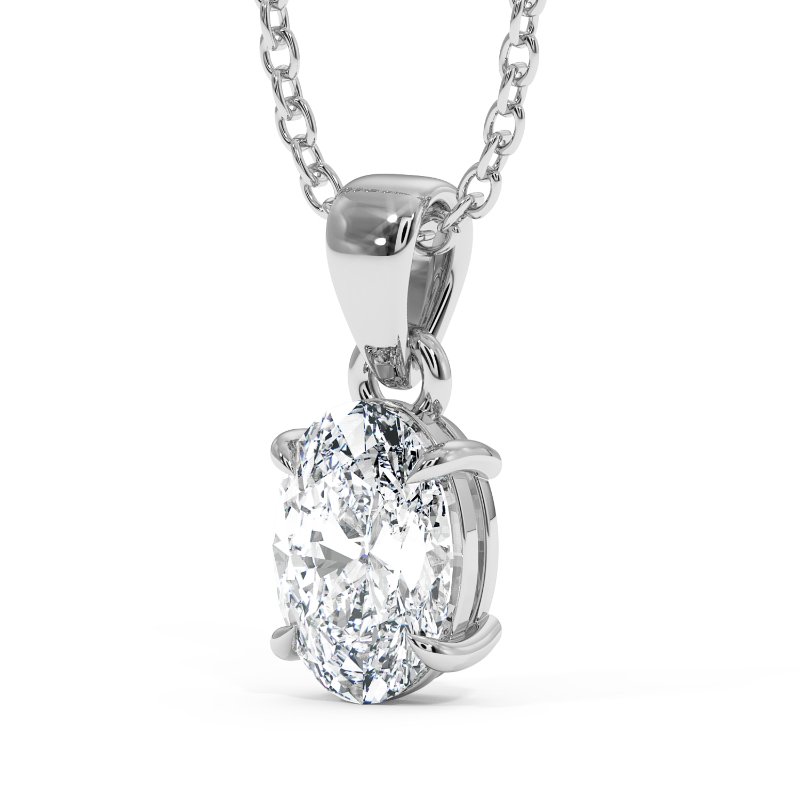 18K White Gold Savannah Pendant