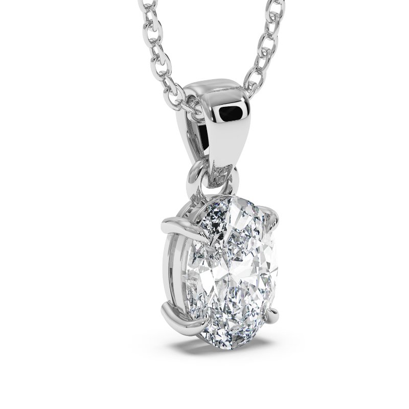 18K White Gold Savannah Pendant