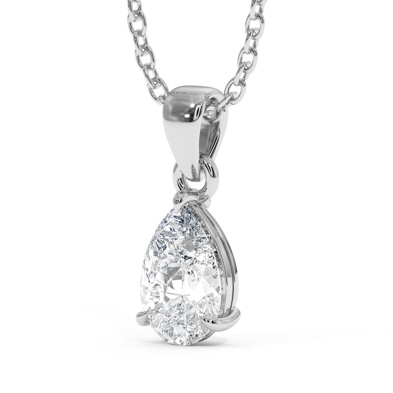 18K White Gold Savannah Pendant