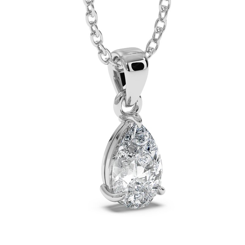18K White Gold Savannah Pendant