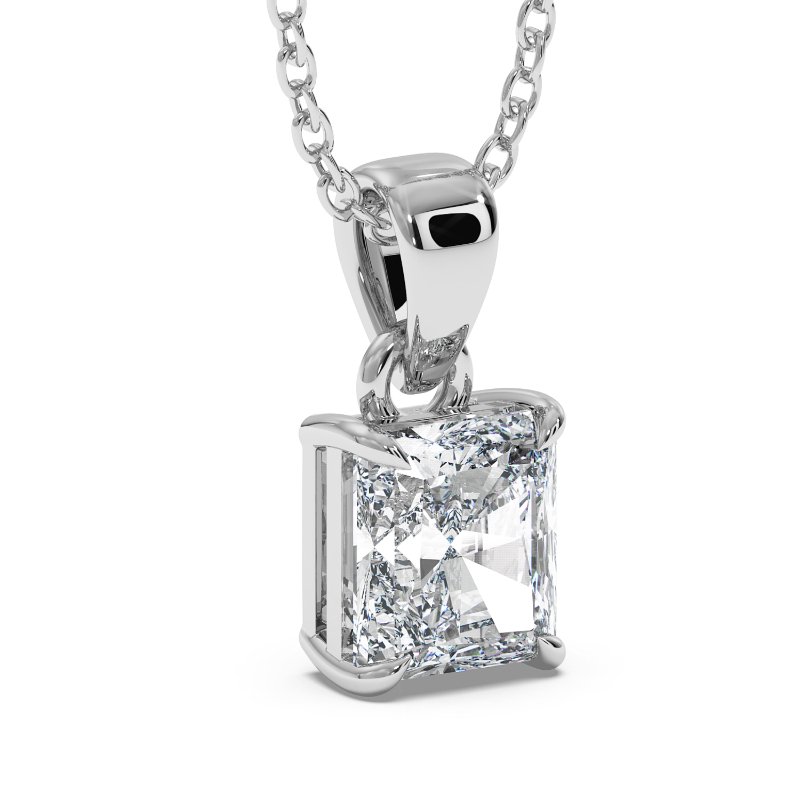 18K White Gold Savannah Pendant