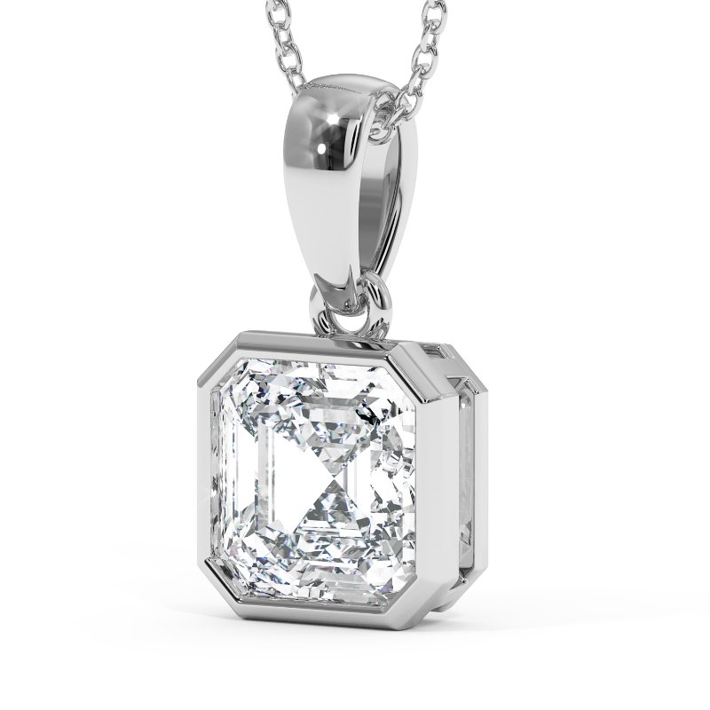 18K White Gold Charlotte Pendant