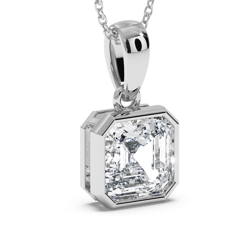 18K White Gold Charlotte Pendant