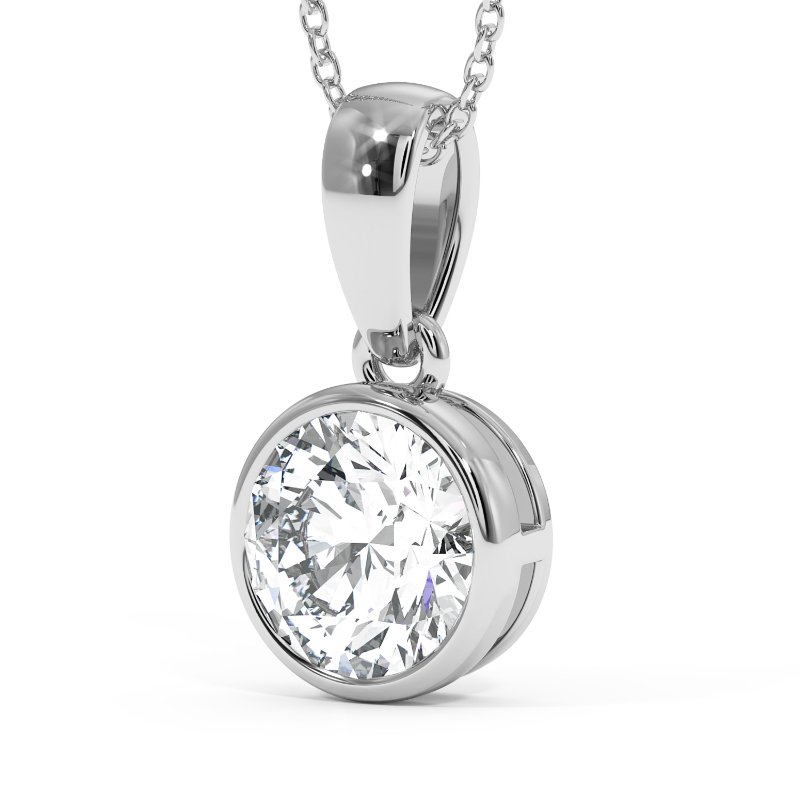 18K White Gold Charlotte Pendant