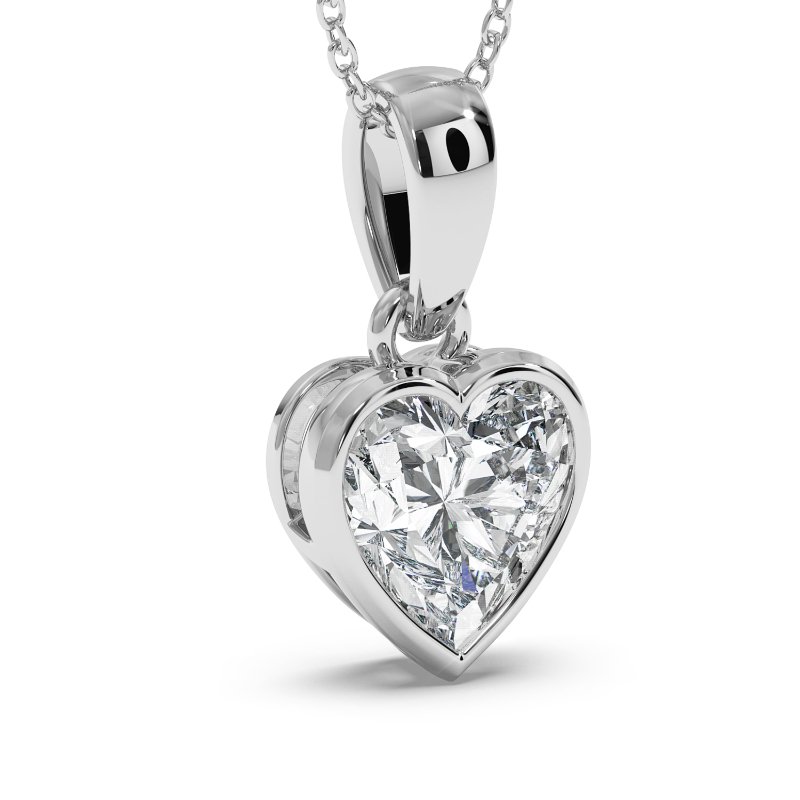 18K White Gold Charlotte Pendant