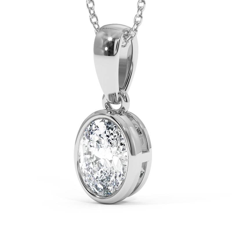 18K White Gold Charlotte Pendant
