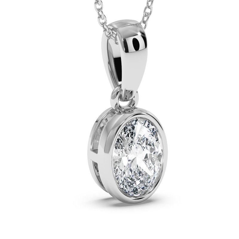18K White Gold Charlotte Pendant