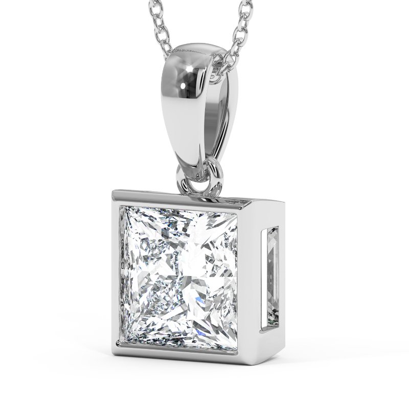 18K White Gold Charlotte Pendant