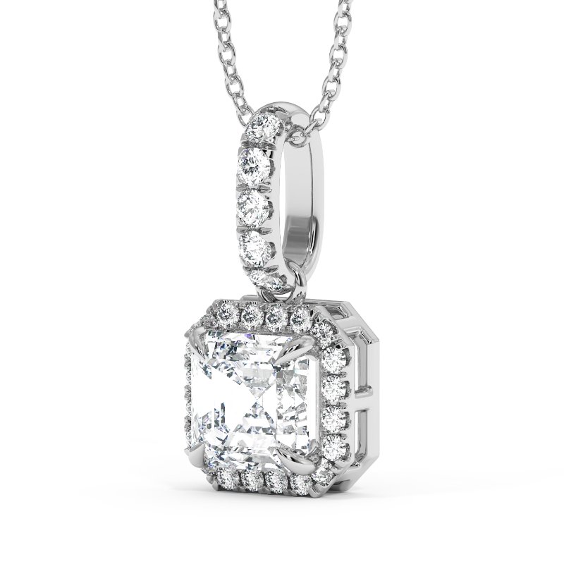 18K White Gold London Pendant