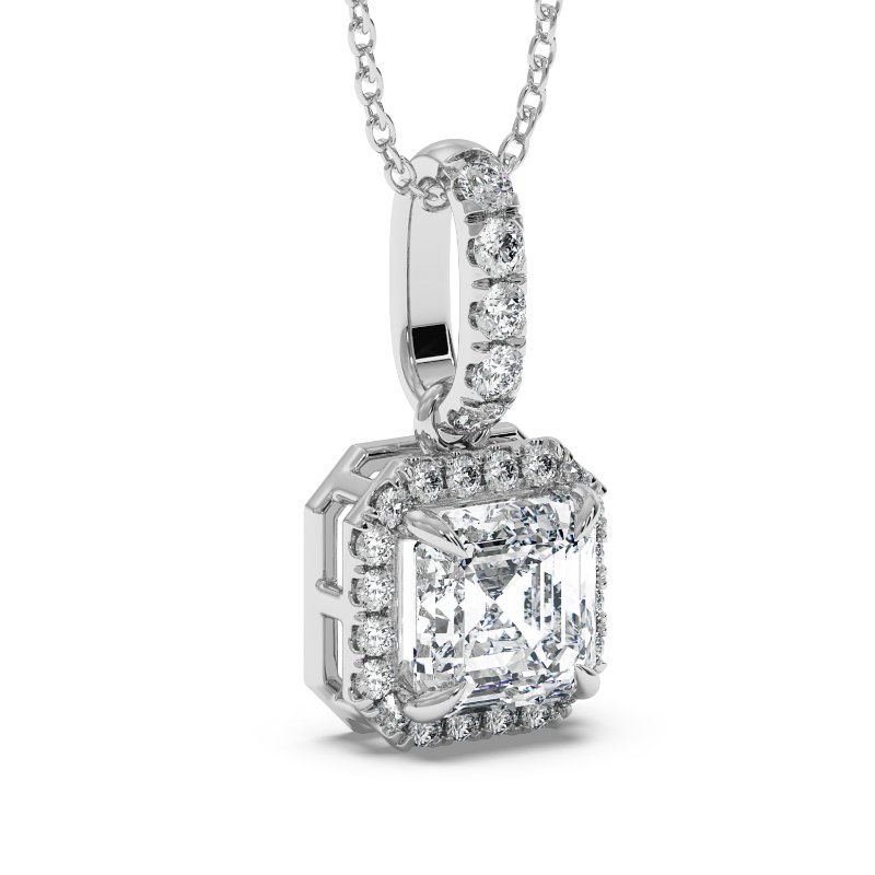 18K White Gold London Pendant