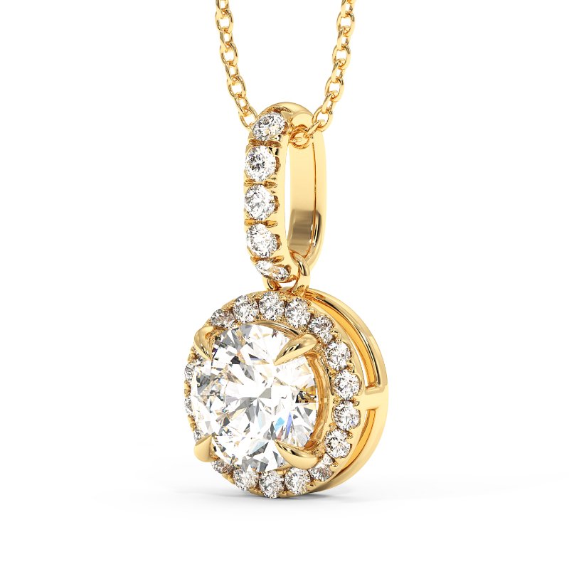 18K Yellow Gold London Pendant