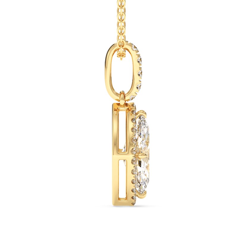 18K Yellow Gold London Pendant