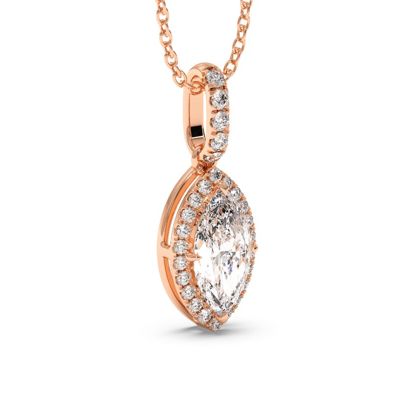 18K Rose Gold London Pendant