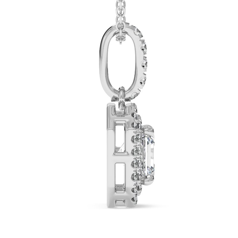 18K White Gold Aspen Pendant