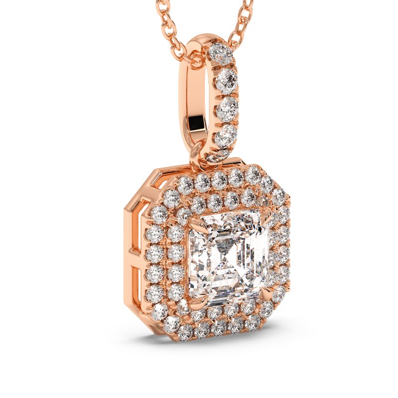 18K Rose Gold Aspen Pendant