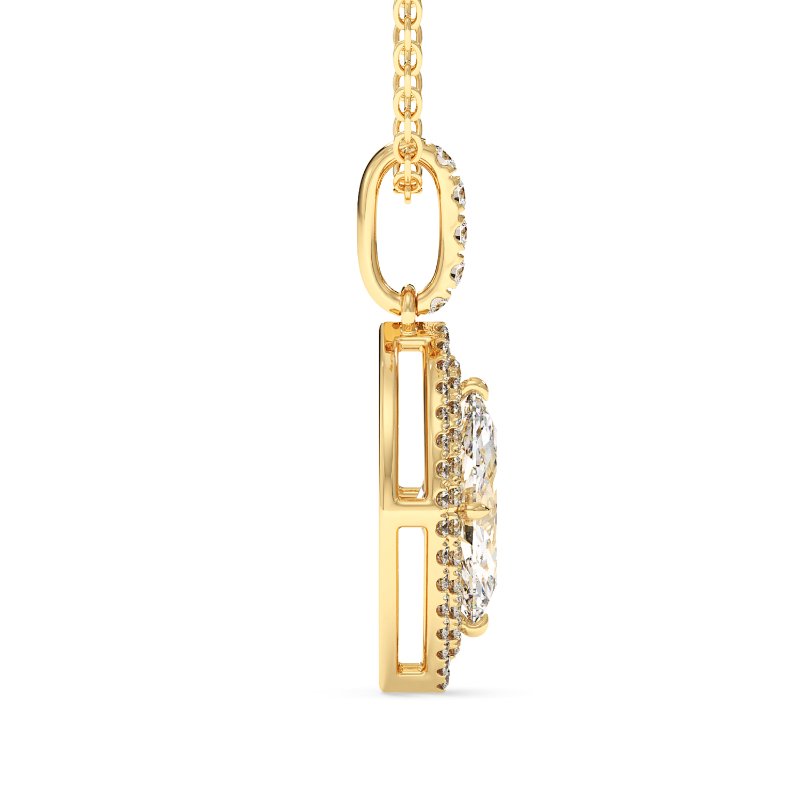 18K Yellow Gold Aspen Pendant