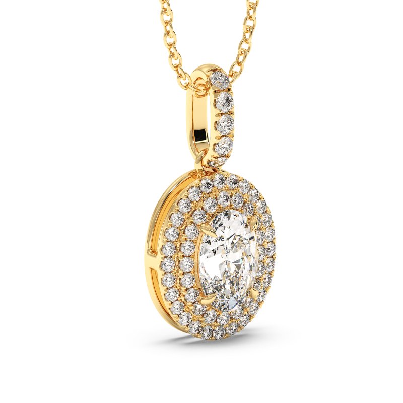 18K Yellow Gold Aspen Pendant