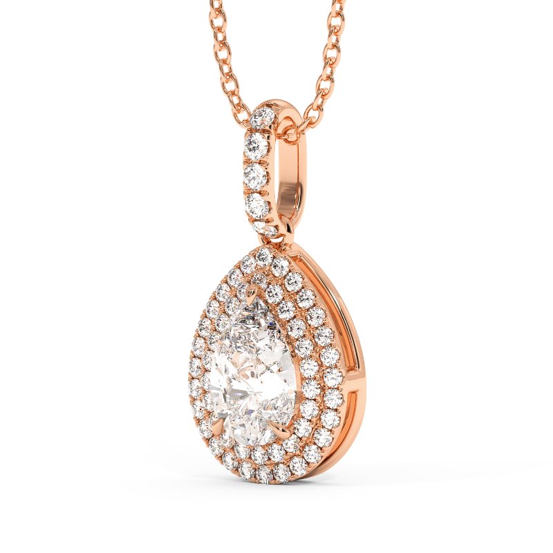 18K Rose Gold Aspen Pendant