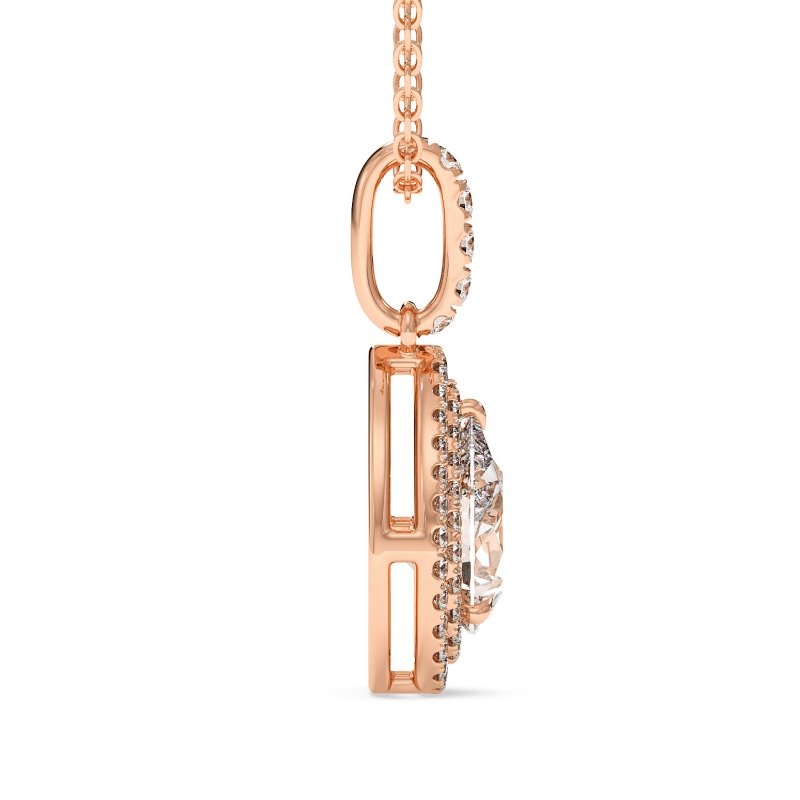 18K Rose Gold Aspen Pendant